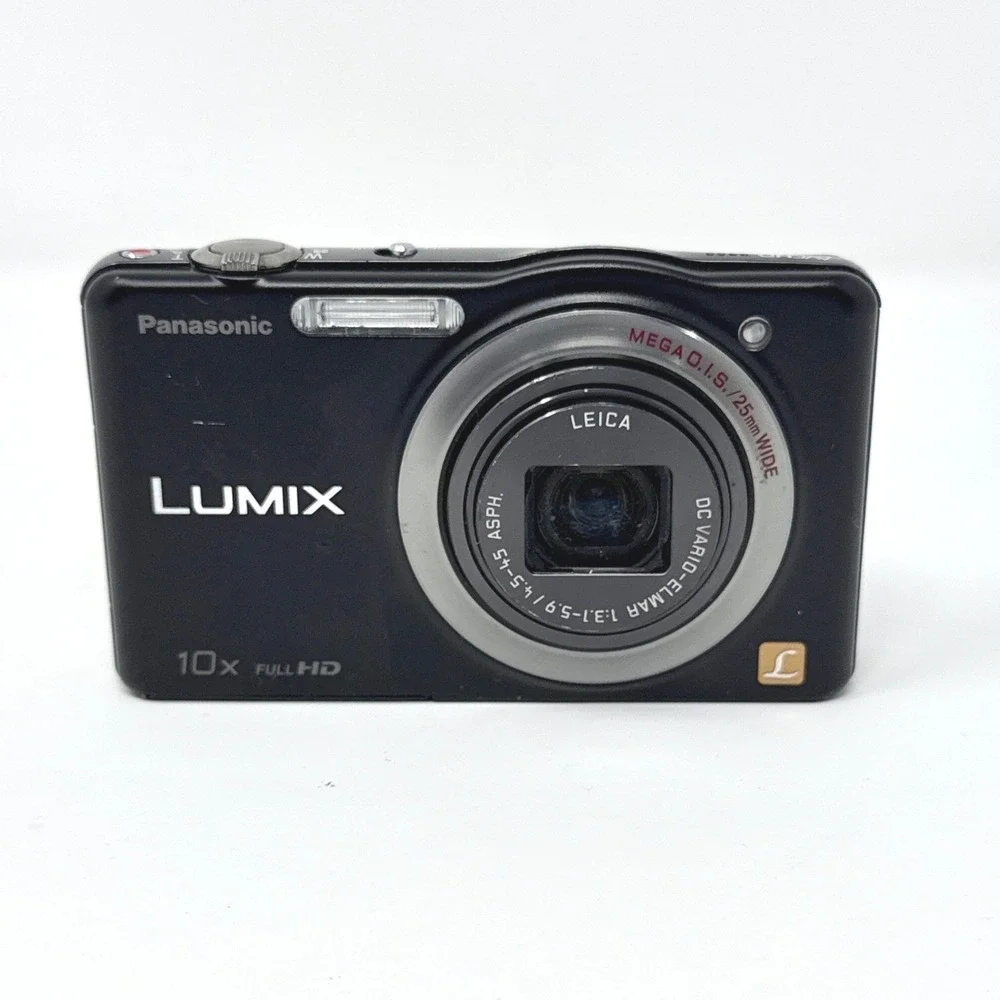 Panasonic Lumix DMC-SZ7 Black Digital Camera 10x Zoom For Parts Not Tested